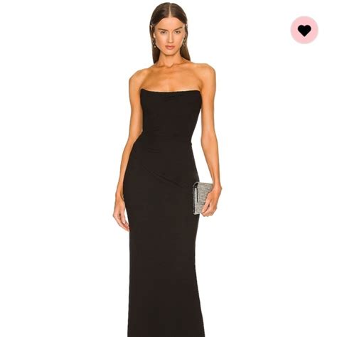 Michael Costello Dresses Black Strapless Gown Poshmark