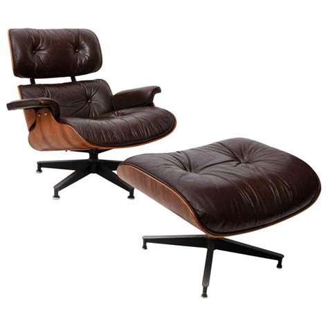 Mid Century Modern Eames Chair And Ottoman At 1stdibs