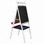 Kids Height Adjustable Chalkboard / Whiteboard Paper Roll Easel With 