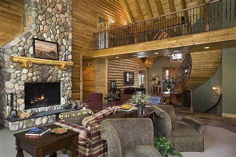 Chalet style cabin in taos, new mexico. Runner-Up: Best Log Home Staircase Design | Town & Country ...