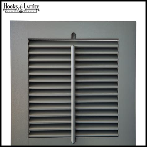 Operable Louvered Exterior Shutters By Hooks And Lattice