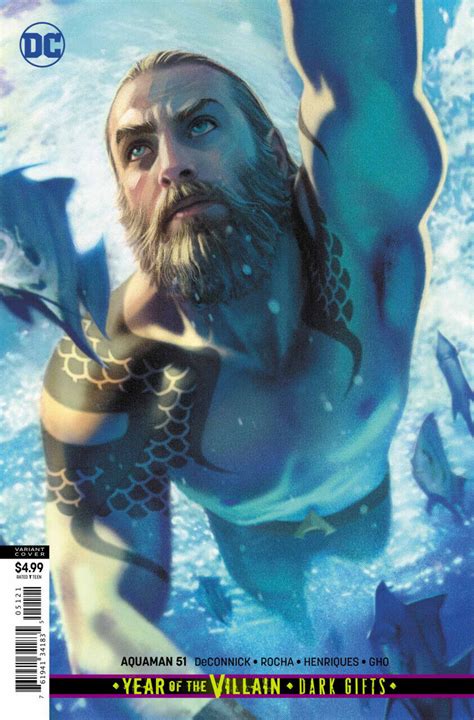 Aquaman 2016 51 Vf Nm Joshua Middleton Variant Cover