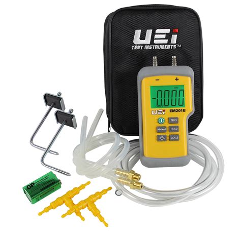 Uei Em201spkit Dual Digital Differential Manometer Static Pressure Kit