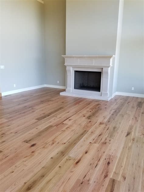 Reclaimed White Oak Wide Plank Clean Face Contemporary Living Room