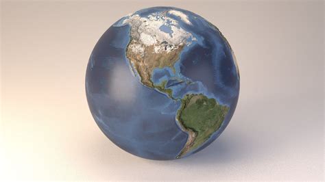 Earth Globe Embossed 3d Model Cgtrader