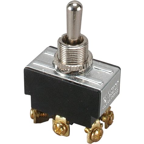 Heavy Duty Bat Handle Momentary Toggle Switch Dpdt On Off Solid Metal