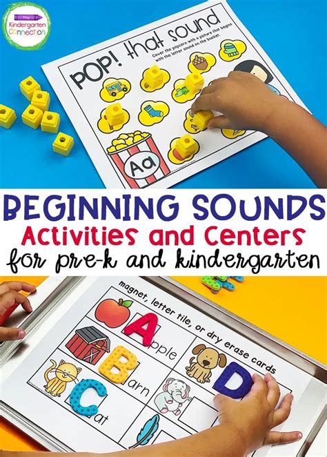 The Beginning Sounds Activities And Centers For Prek And K Are Perfect