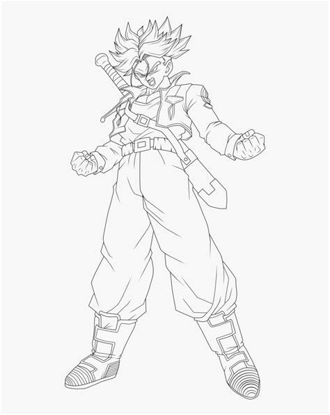 Coloring pages trunks in dbz. Dragon Ball Coloring Pages Future Trunks With Trunks ...