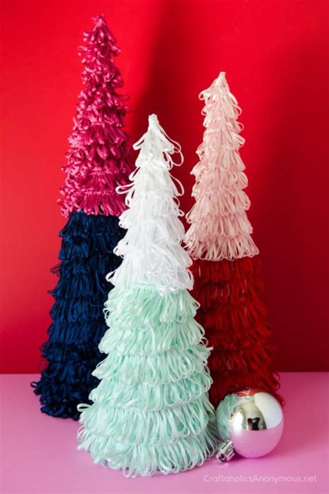Diy Christmas Cone Trees The Budget Decorator