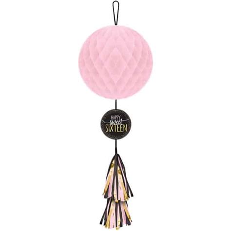 Blush Sixteen Honeycomb Decoration And Decorations Next Day Delivery