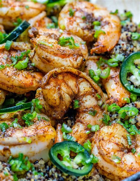 Spicy Cajun Shrimp Quinoa Skillet For Clean Eating Dinner Ideas
