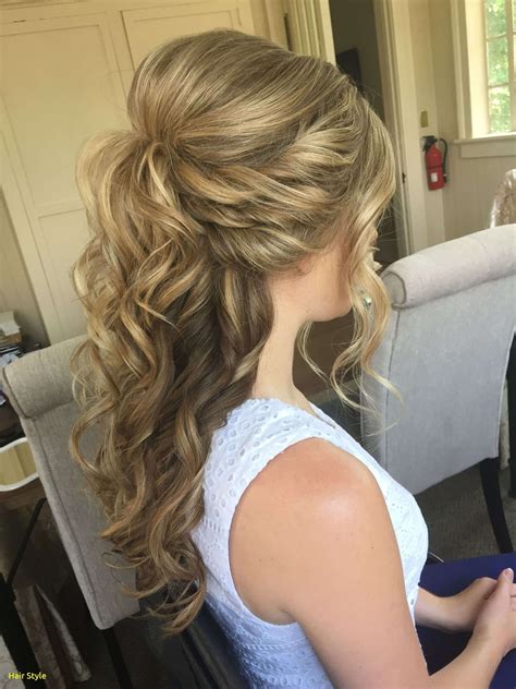 Prom Hairstyles For Long Hair Half Up Half Down Back View