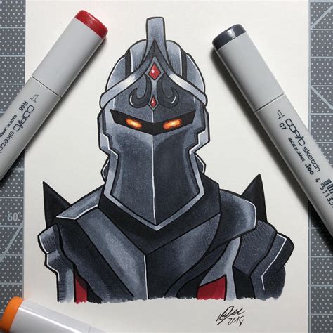 Heres Another Fortnite Drawing Black Knight Rcopic