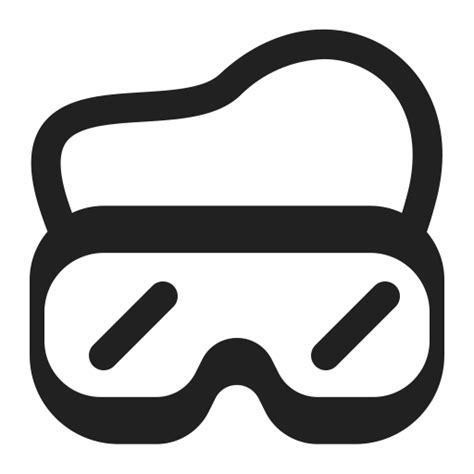 Goggles Icon Fluentui Emoji Mono Iconpack Microsoft