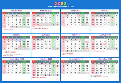 Kalender Indonesia Online 2022