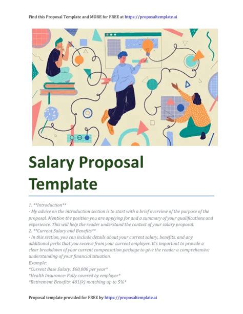 Salary Proposal Template A Comprehensive Guide Free Template