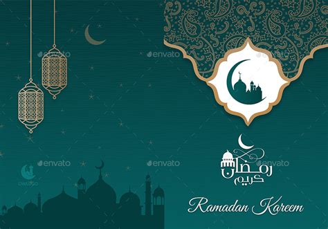 Ramadan Kareem Greeting Card Print Templates Graphicriver