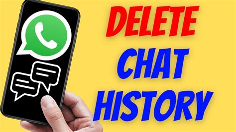 How To Delete Whatsapp Chat History Youtube