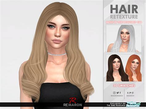 The Sims Resource Katuma Hair Retextured By Remaron S