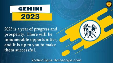 Gemini Horoscope 2023 Career Finance Health Travel Predictions