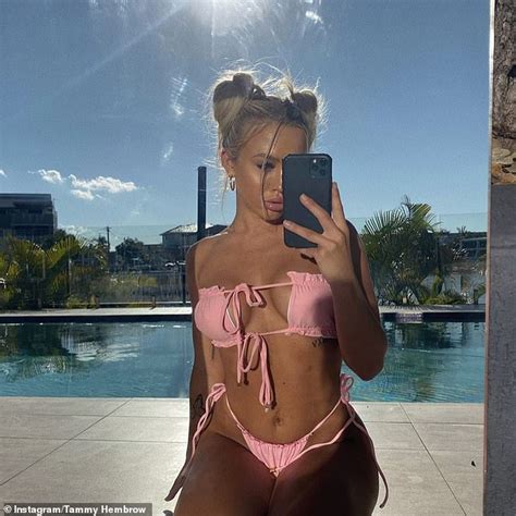 Tammy Hembrow Struggles To Contain Her Ample Assets As She Poses