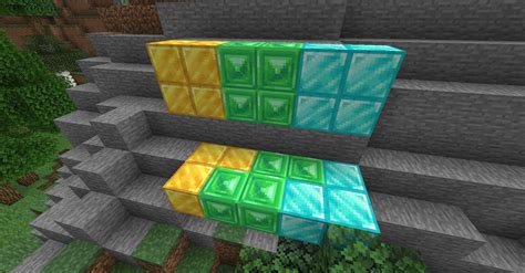 New Diamond Gold And Emerald Block Textures Rminecraft