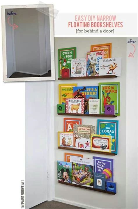 A kids room reveal and inspiration for bright and creative renter friendly kids room decor. Kids floating bookshelf | Bookshelves diy, Floating ...