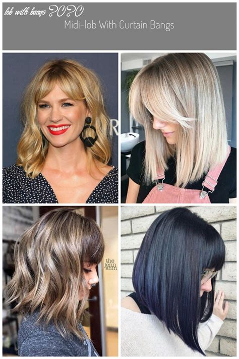 I love curly hair with bangs. 10 Lob With Bangs 2020 - Undercut Hairstyle