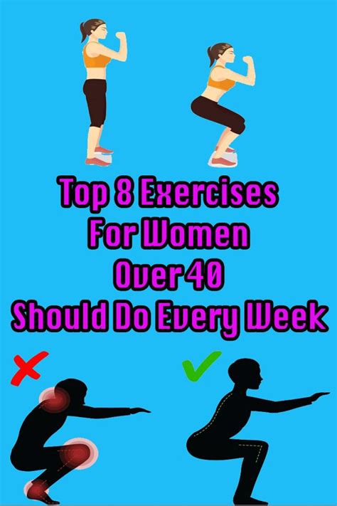 8 Exercises That Every 40 Year Old Woman Should Do Fun Workouts Workout For Beginners Exercise