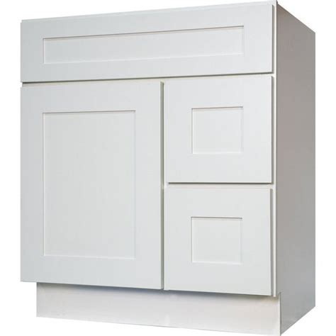 Totti shaker 60 inch white bathroom vanity has unique and very simple lines that define its simplicity. Shop Everyday Cabinets Shaker White Wood 30-inch Single ...