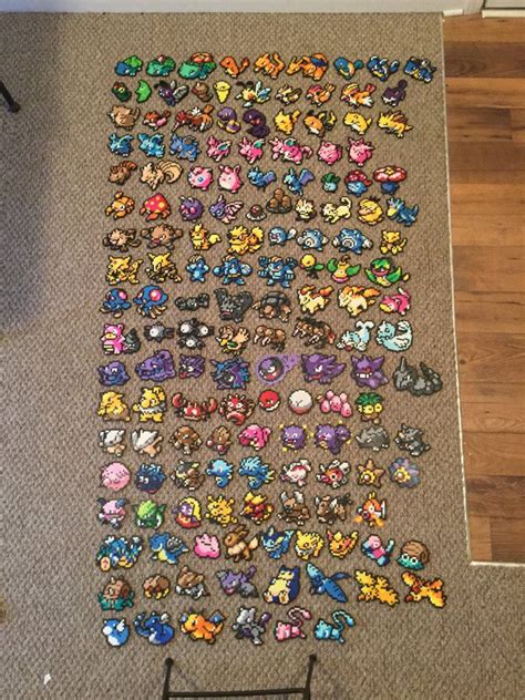 First 151 Pokemon Kanto Pokemon Sprite Perler Beads Single Item Price