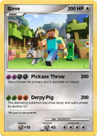 Pokémon Steve 3657 3657 Pickaxe Throw My Pokemon Card