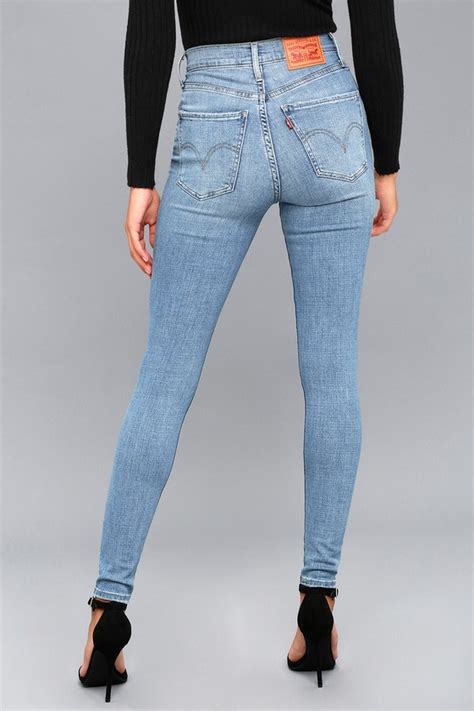 Levi S Mile High Super Skinny Light Wash Jeans