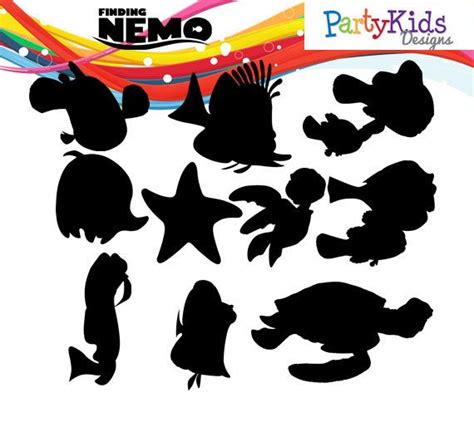 Finding Nemo Silhouette Instant Download Png  Svg Eps Files