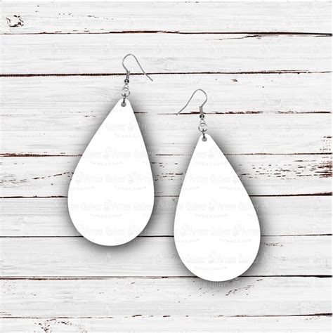 Sublimation Teardrop Earring Mockup Etsy