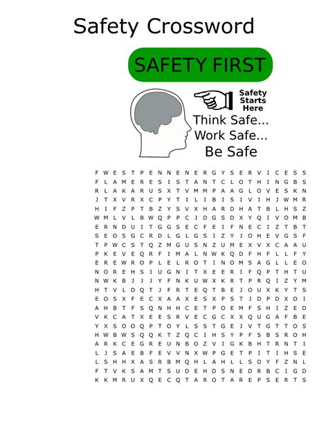 Safety Word Scramble Wordmint