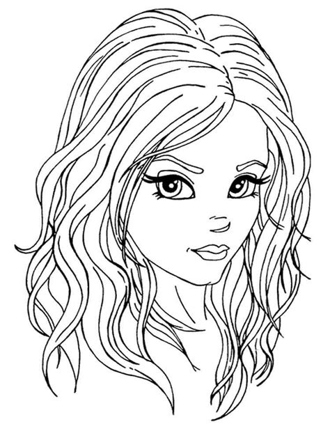 Beautiful Girl Coloring Pages