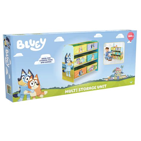 Bluey Kids Bedroom Toy Storage Unit Moose Toys