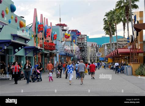 People Walking At Downtown Disney Orlando Florida Stock Photo Alamy