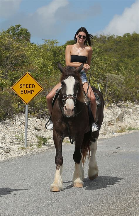 Kendall Jenner Rides On Horseback As She Vacations In Turks And Caicos