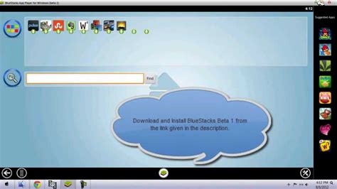 The website will automatically detect your operating system and display a download bluestacks button near the center of the page. Install Android Market on BlueStacks Beta 1 - YouTube