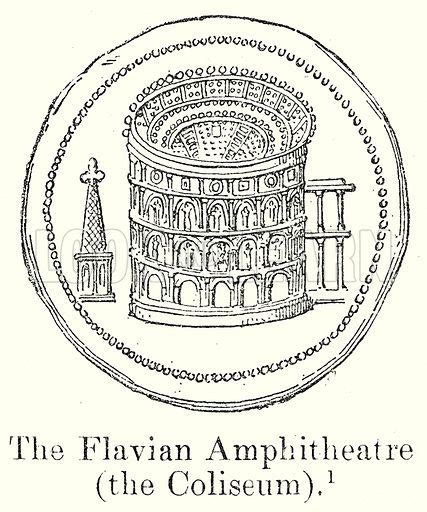 The Flavian Amphitheatre The Coliseum Stock Image Look And Learn