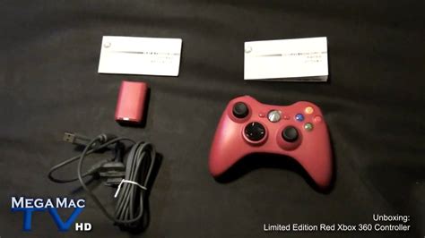 Unboxing Limited Edition Red Xbox 360 Controller Youtube