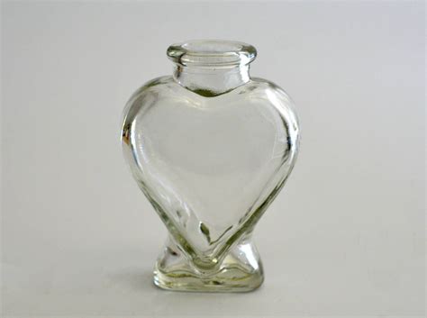 Vintageheart Shape Glass Bottleheart Bottlecollectible Etsy Witch