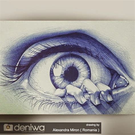 Art Gallery Pen Art Drawings Eyeball Art Pen Art