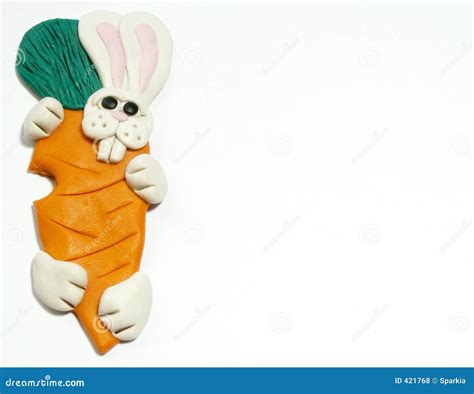 Easter Bunny With Carrot Stock Photo Image Of Rabbit Animal 421768