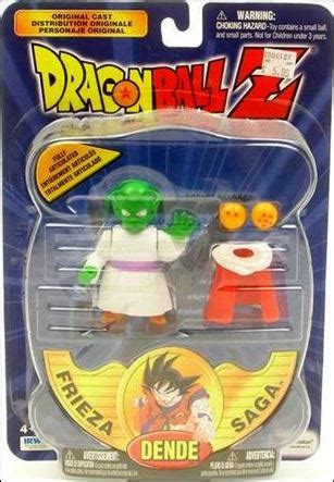 The letter 'c' is now white on each side of the pack. Dragon Ball Z Dende (Gold Package), Jan 2000 Action Figure by Irwin Toys