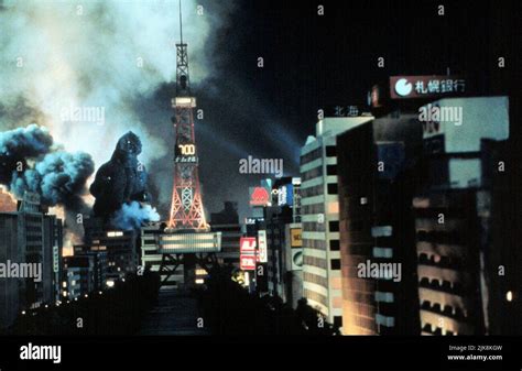 Monster Invades City Film Godzilla Vs King Ghidorah Gojira Vs Kingu