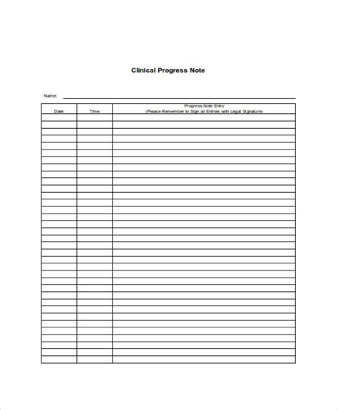 Free 18 Progress Note Examples And Samples In Pdf Doc Examples