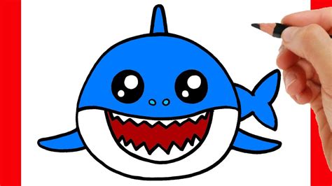 Baby Shark How To Draw Baby Shark With Markers Cartoon Draw Art